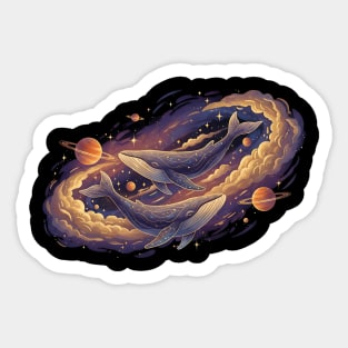 Nebula Whales Sticker